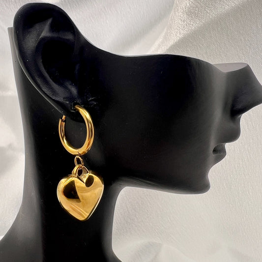 Sorella Heart Hoop Earrings