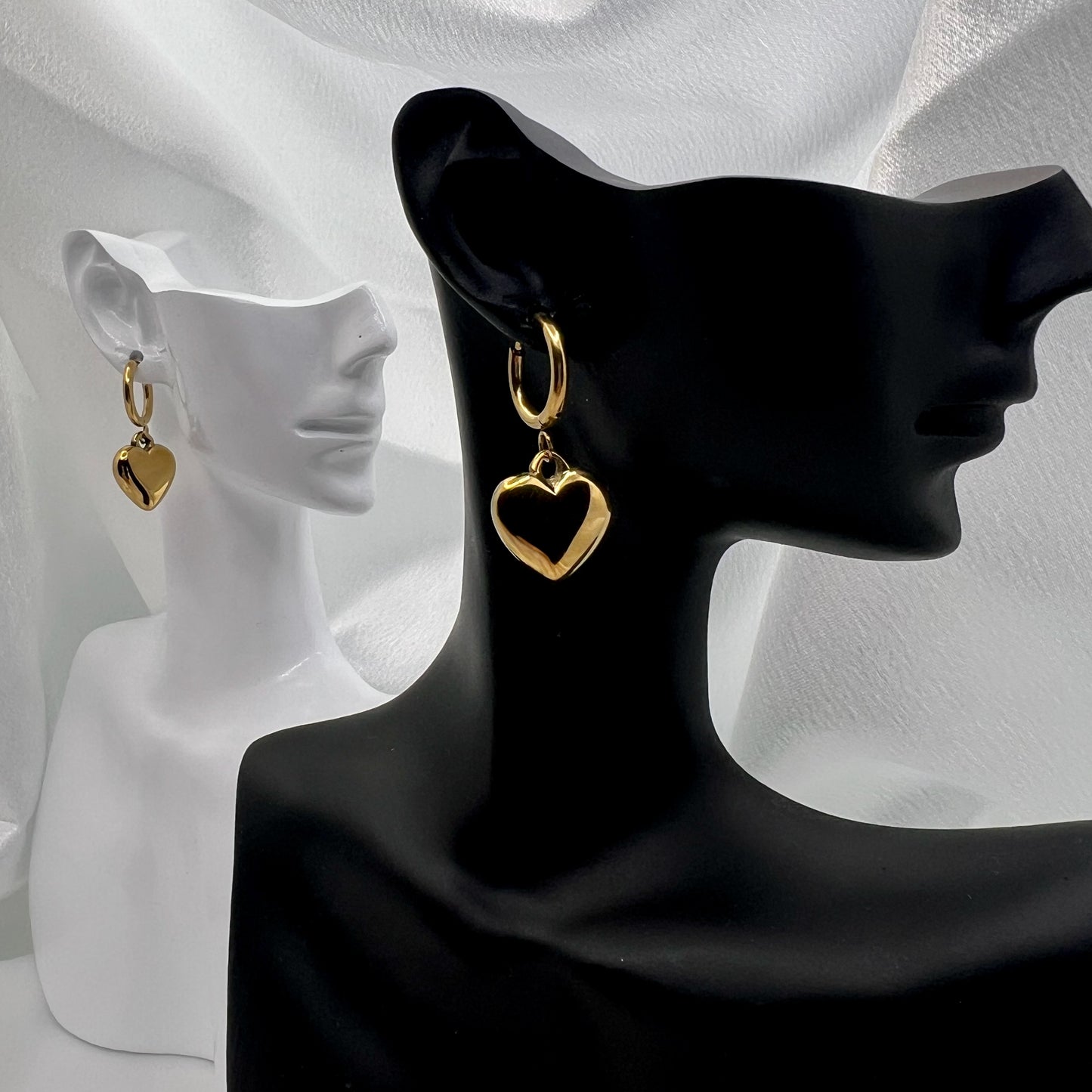 Sorella Heart Hoop Earrings