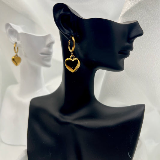 Sorella Heart Hoop Earrings