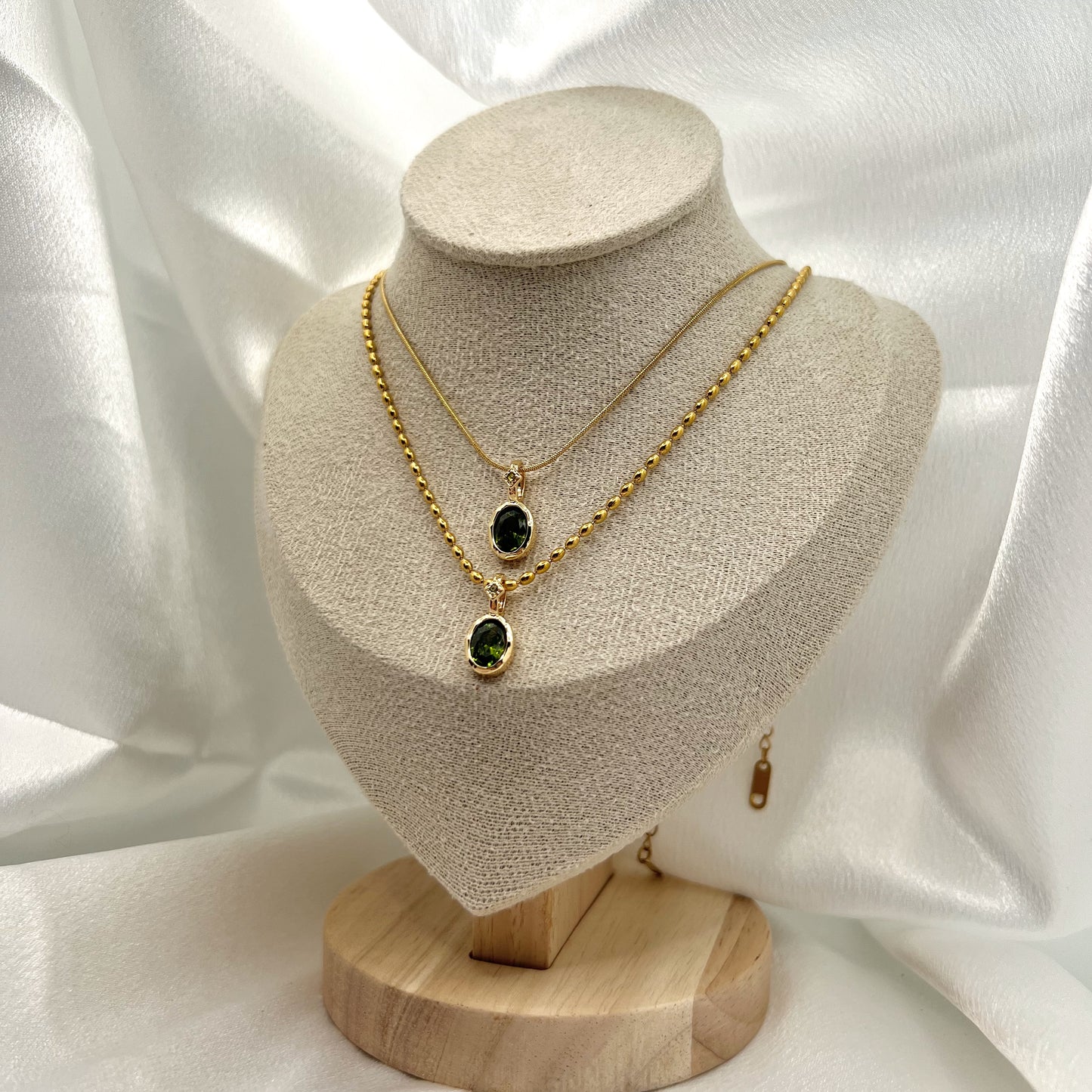 Virelle Olive Pendant Necklace