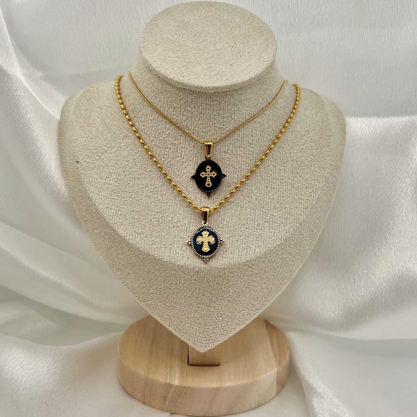 Vittoria Cross Medallion Necklace